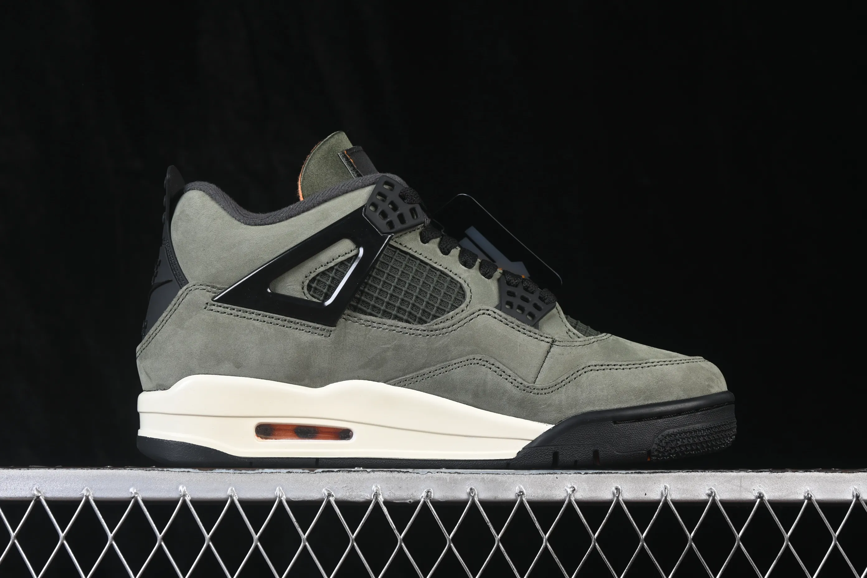 All categories Air Jordan Jordan series basketball shoes Air Jordan 4 LJR version Undefeated x Air Jordan 4 OG AJ4 Joe 4 olive green suede IB1519-200